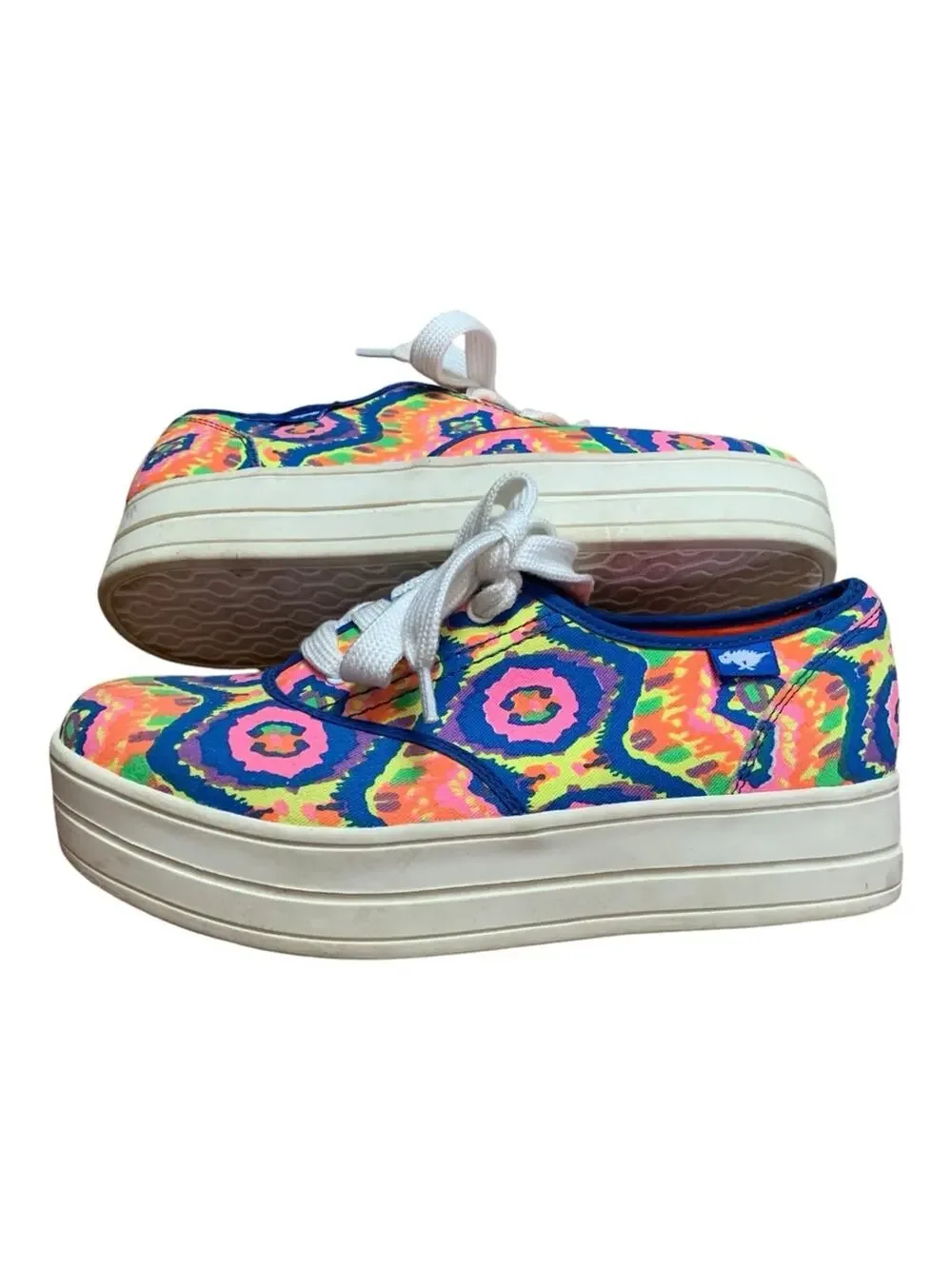 Rocket Dog women's size 8 electric boogie cotton platform sneakers